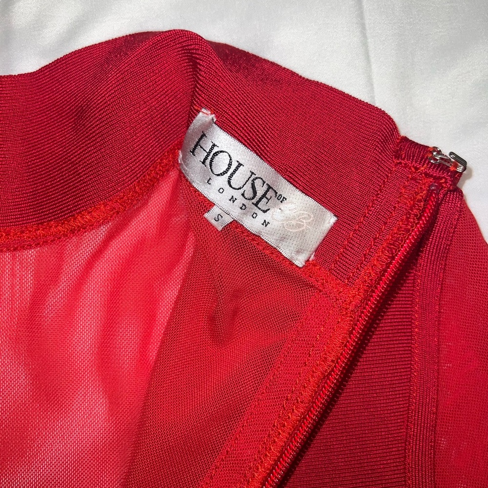 House of CB Elegant Red Dress - Picture 3 of 5